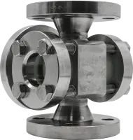 3-Wege Durchfluss-Schauglas Typ 590 PN 16/400